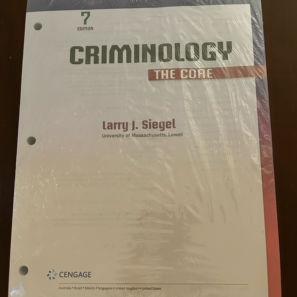 Criminology College Text Book
